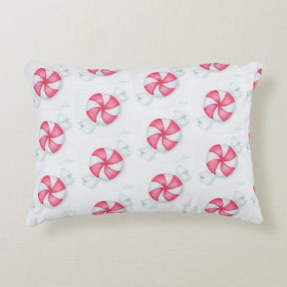 Christmas Peppermint Candy Accent Pillow