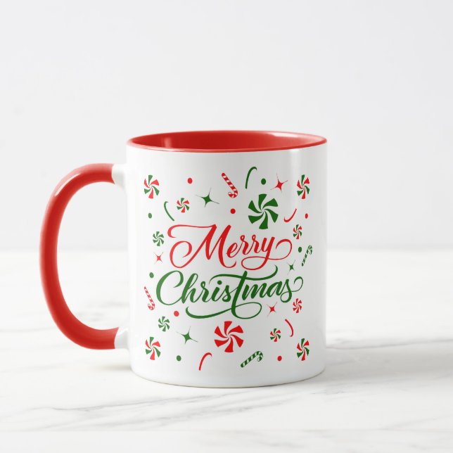 Christmas Peppermint Candy Mug (Left)