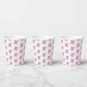 Christmas Peppermint Candy Paper Cups