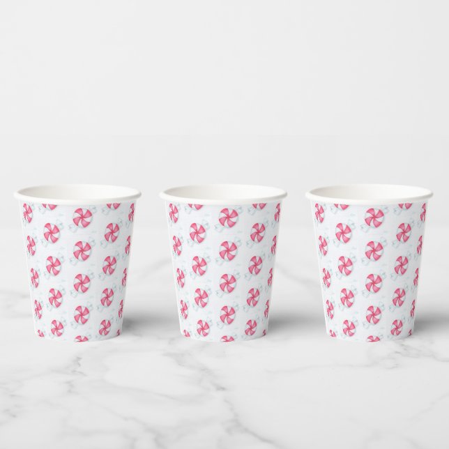 Christmas Peppermint Candy Paper Cups (Multi)