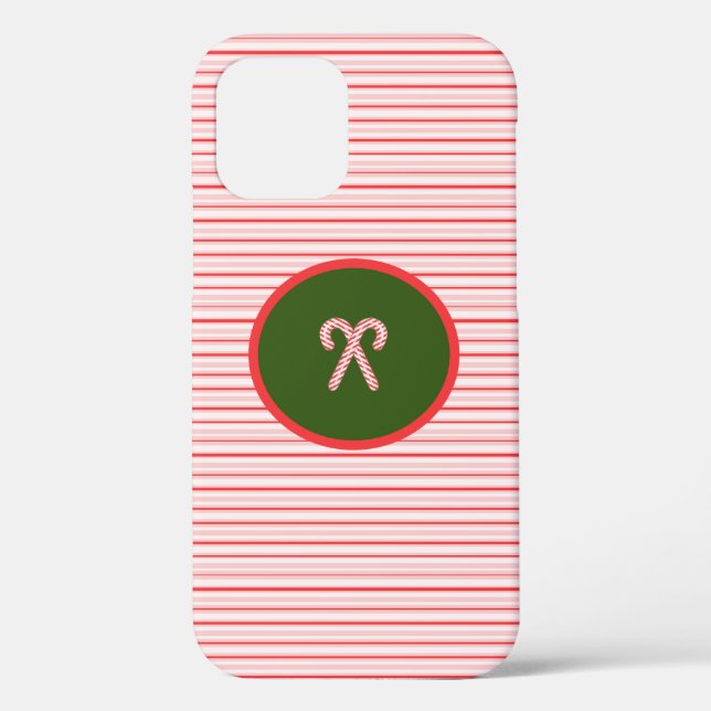 Christmas/peppermint iphone case (Back)