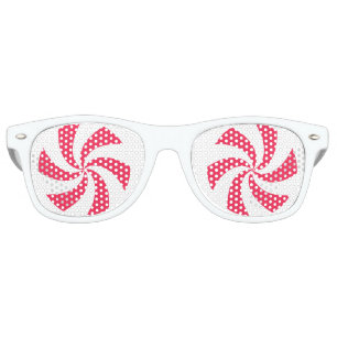 Christmas Peppermint  Retro Sunglasses