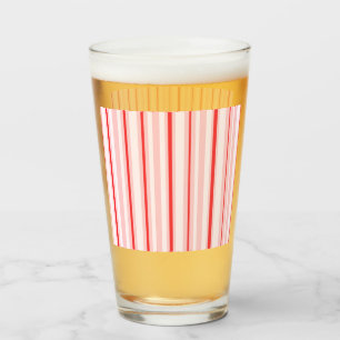 Christmas/peppermint striped glass