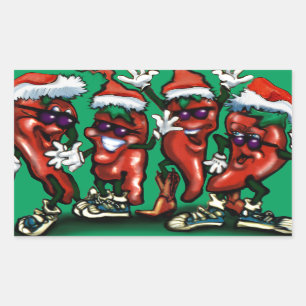 Christmas Peppers Sticker