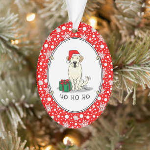 Christmas Père Noël Yellow Labrador Retriever Cute