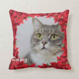 Christmas Personalised Pet Name/ Photo Throw Pillow