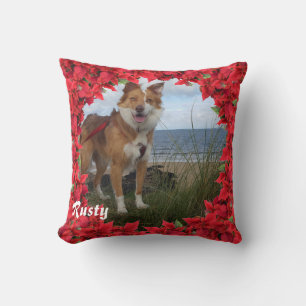 Christmas Personalised Pet Name/ Photo Throw Pillow