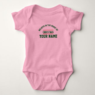 Christmas personalized Baby Jersey Bodysuit