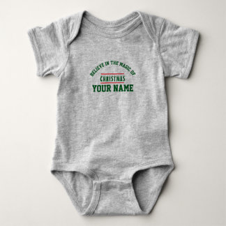 Christmas personalized Baby Jersey Bodysuit