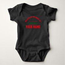  Christmas personalized Baby Jersey Bodysuit colou