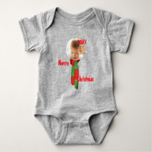 Christmas personalized Baby Jersey Bodysuit colour
