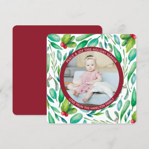 Christmas Personalized Christmas Pattern Photo Holiday Card