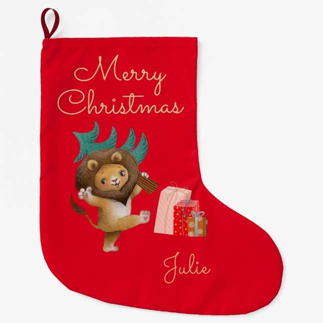 Christmas Personalized  Christmas Stocking (Front)