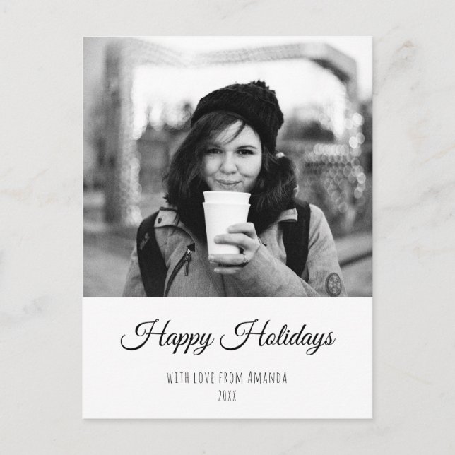 Christmas Personalized Custom Holiday Photo Card (Front)