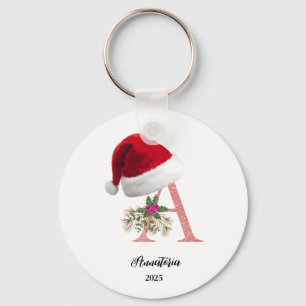 Christmas Personalized Letter Name Keychain