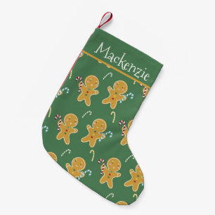 Christmas Personalized Little Gingerbread Men Small Christmas Stocking