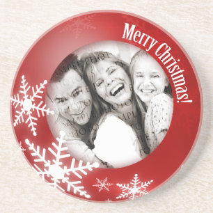 Christmas Personalized photo coaster
