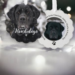 Christmas Personalized Photo Happy Howlidays Dog Ornament Card<br><div class="desc">Christmas Personalized Photo Happy Howlidays Dog holiday ornament card - easy to personalize this custom create it yourself holiday card from Ricaso - customizable ornament cards for Christmas - personalize and make your own with your own photograph and text
Many more available in store</div>