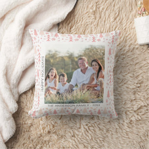 Christmas Personalized Photo Throw Pillow