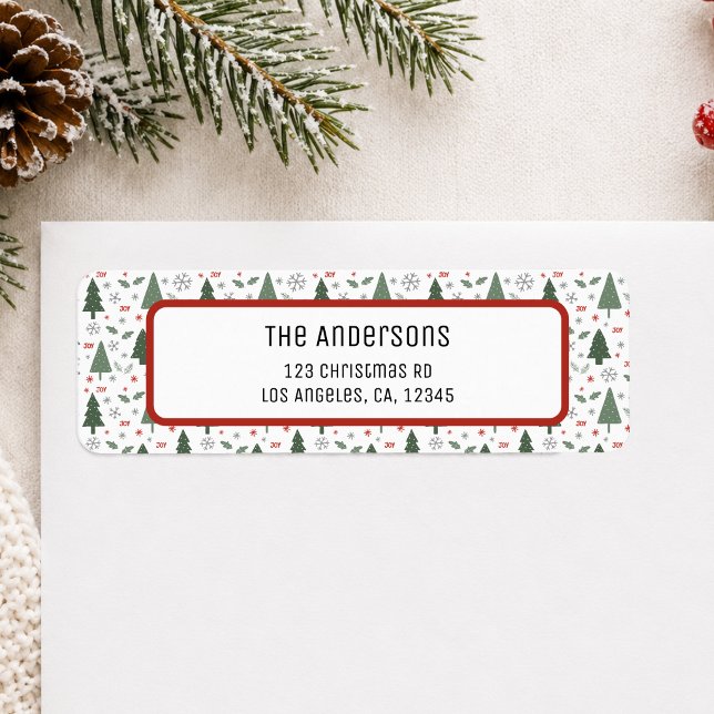 Christmas Personalized Return Address (Christmas Personalized Return Address Label)