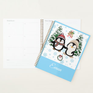 Christmas Personalized Spiral Notebook Planner