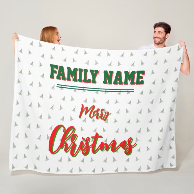 christmas, personalized,Throw, Fleece & Sherpa  Blanket (In Situ)