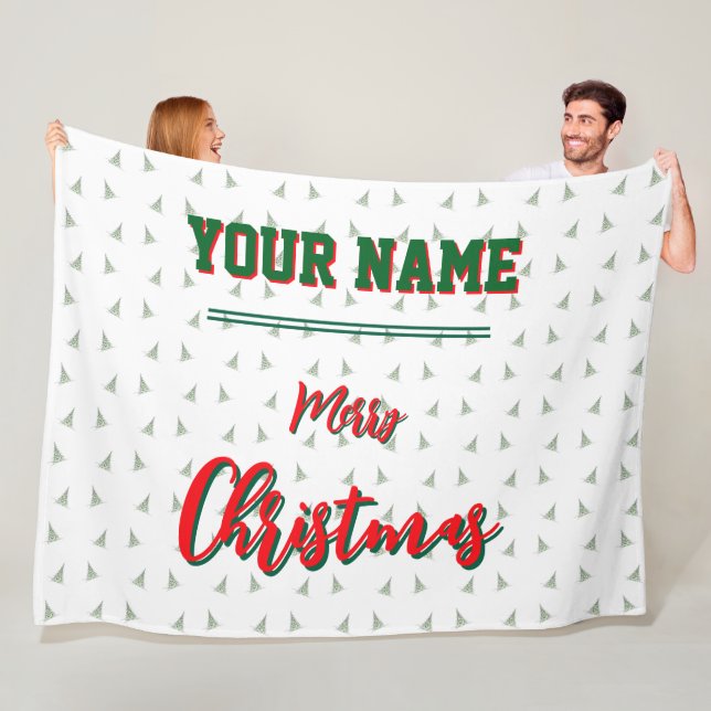 christmas, personalized,Throw, Fleece & Sherpa  Blanket (In Situ)