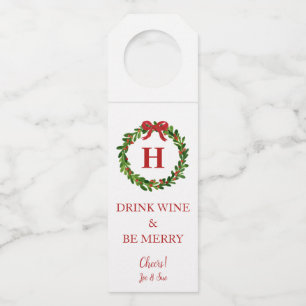 Christmas Personalized Wine Bottle Tags
