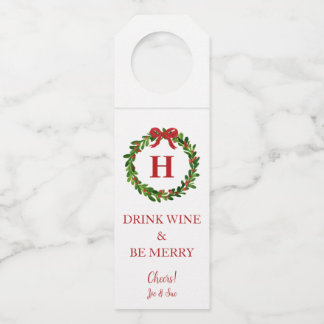 Christmas Personalized Wine Bottle Tags