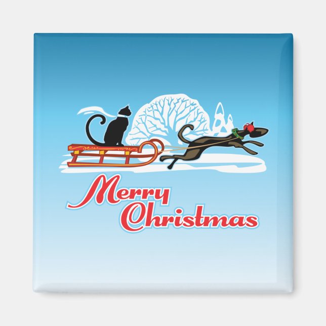 Christmas Pet Parade Magnet (Front)