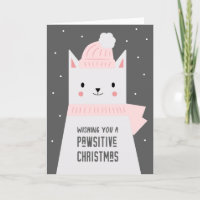 Christmas Pet Pun, Cute Cat
