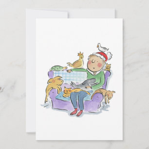 Christmas Pets Invitation