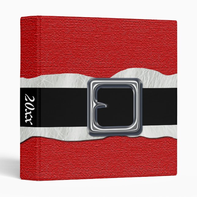 Christmas Photo Album Binder Santa Claus (Front/Spine)