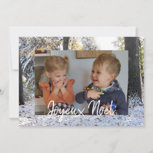 Christmas Photo Card Joyeux Noël