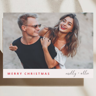 Christmas Photo Card Modern Minimal Holiday