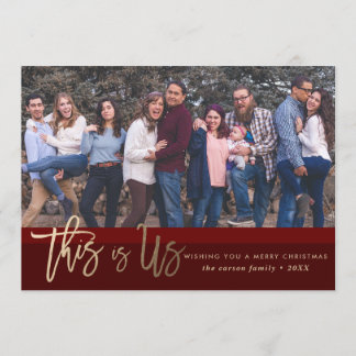 Christmas Photo Card *This Is Us*