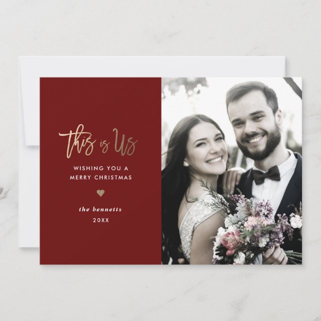 Christmas Photo Card *This Is Us* (Front)