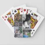 Christmas, Photo Collage Collage, Chalkboard Playing Cards<br><div class="desc">Product Name: "Holiday Memories - Personalized Photo Collage Chalkboard Playing Cards" Product Description: Bring your cherished memories to game night with our "Holiday Memories - Personalized Photo Collage Chalkboard Playing Cards." This custom deck of cards is a beautiful way to showcase your favourite moments, making every card game more personal...</div>