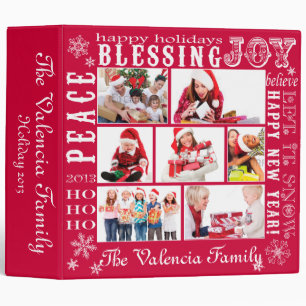Christmas Photo Collage-Fully Customizable Binder