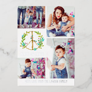 Christmas Photo Collage   Peace on Earth Holiday C