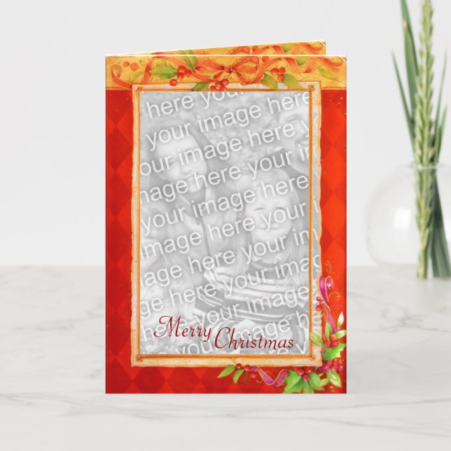 Christmas Photo Frame Card (Front)