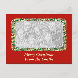 Christmas Photo Frame Holiday Postcard