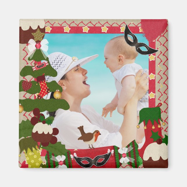 Christmas Photo Frame Magnet (Front)