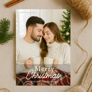 Christmas Photo Modern Elegant Holiday Card