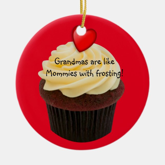 Christmas photo ornament for Grandma (Front)
