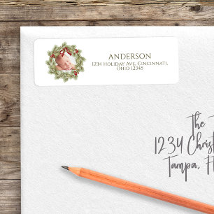 Christmas Photo Watercolor Greenery Wreath Foliage