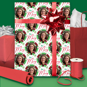 Christmas Photo Wrapping Paper Sheet
