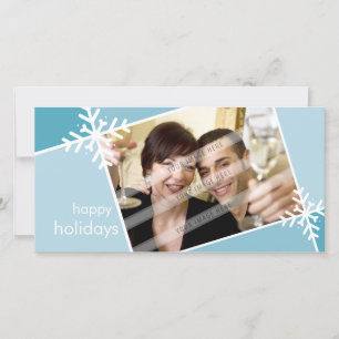 CHRISTMAS PHOTOCARD :: modernista snowflake L3 Holiday Card