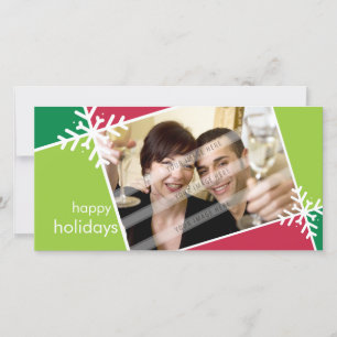 CHRISTMAS PHOTOCARD :: modernista snowflake L5 Holiday Card