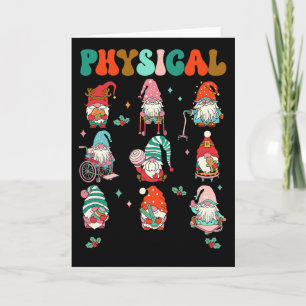 Christmas Physical Therapy Christmas Gnome Physica Card